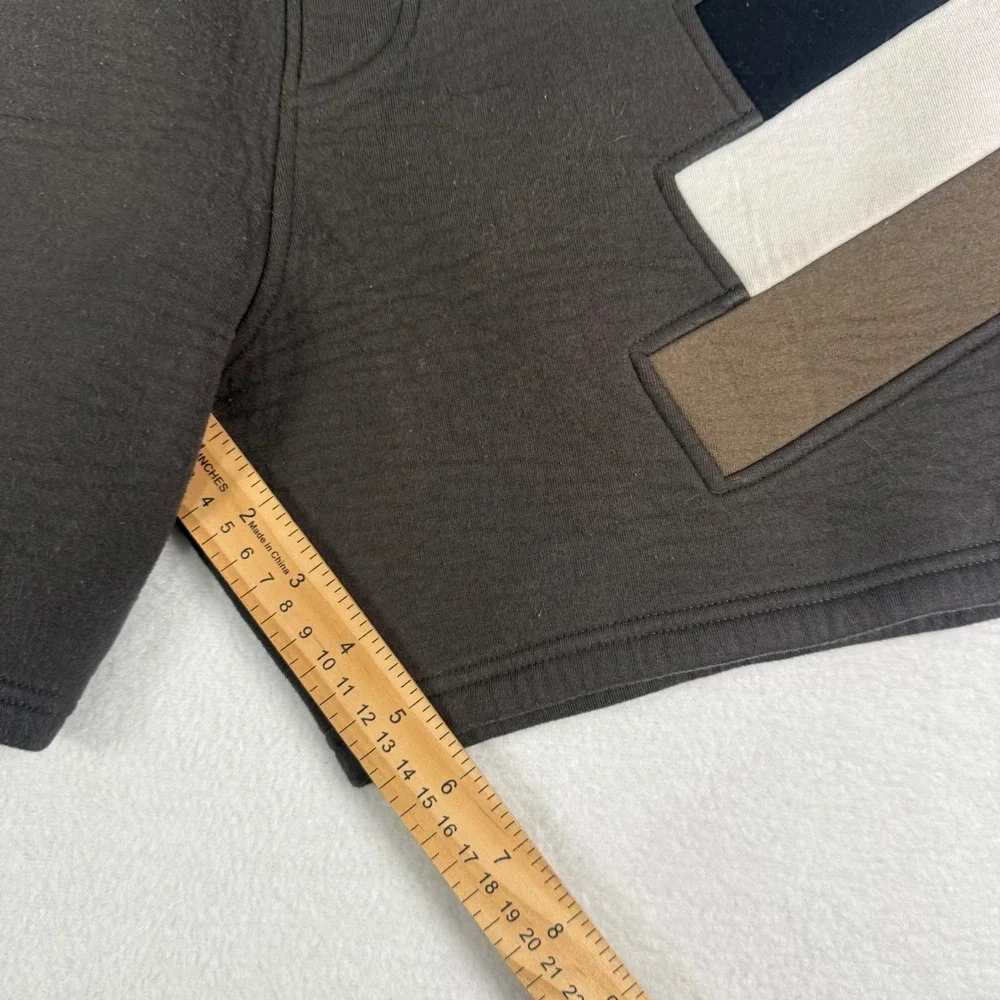 Neil Barrett Mens Shorts Size M Brown Colorblock Slouch Fit Designer Streetwear